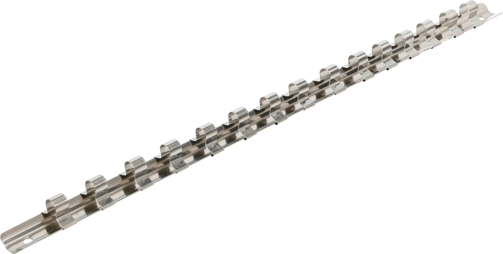 Aufsteckschiene mit 15 Clips, 10 mm (3/8")