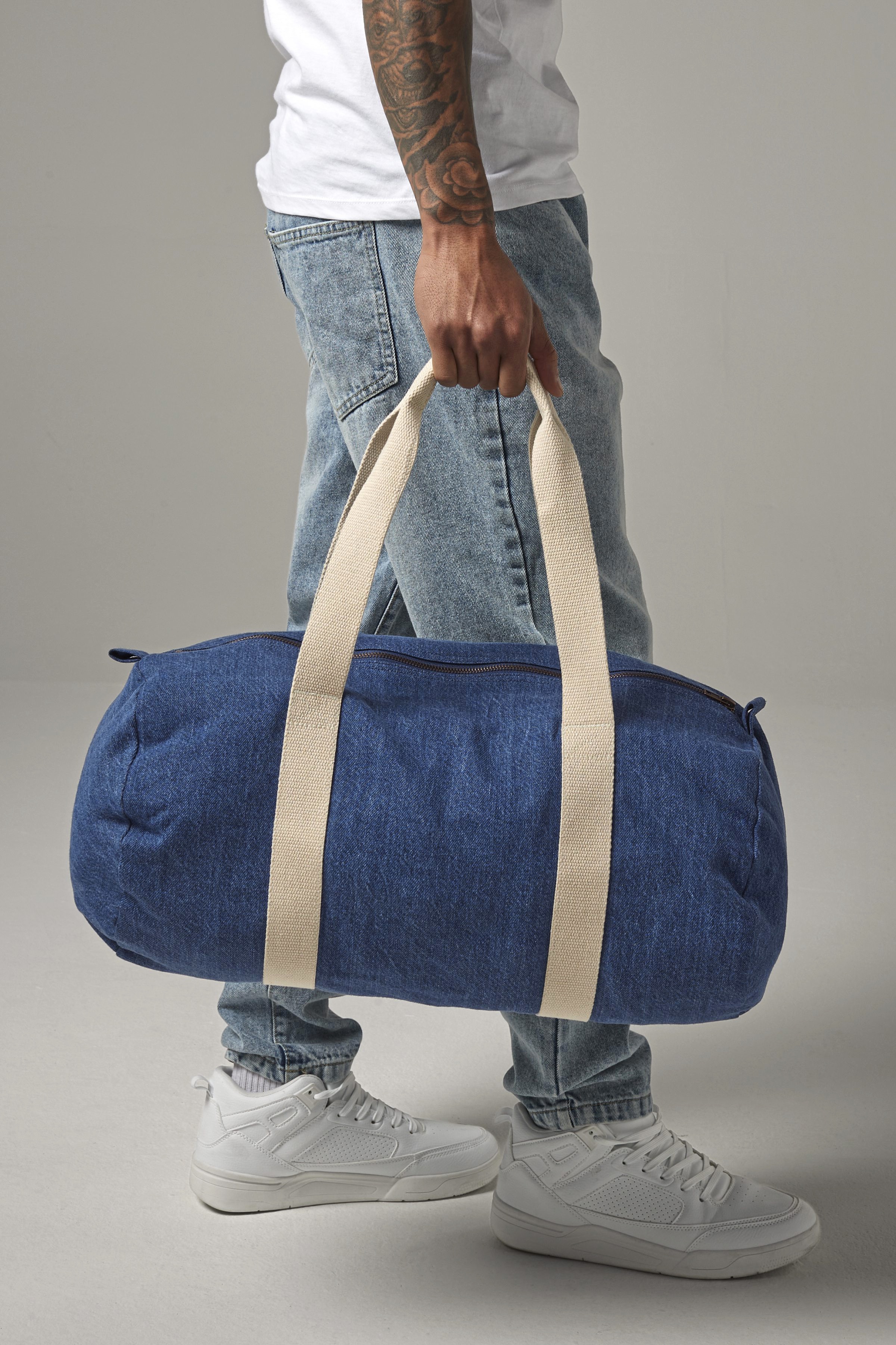 Tasche – Denim Barrel Bag