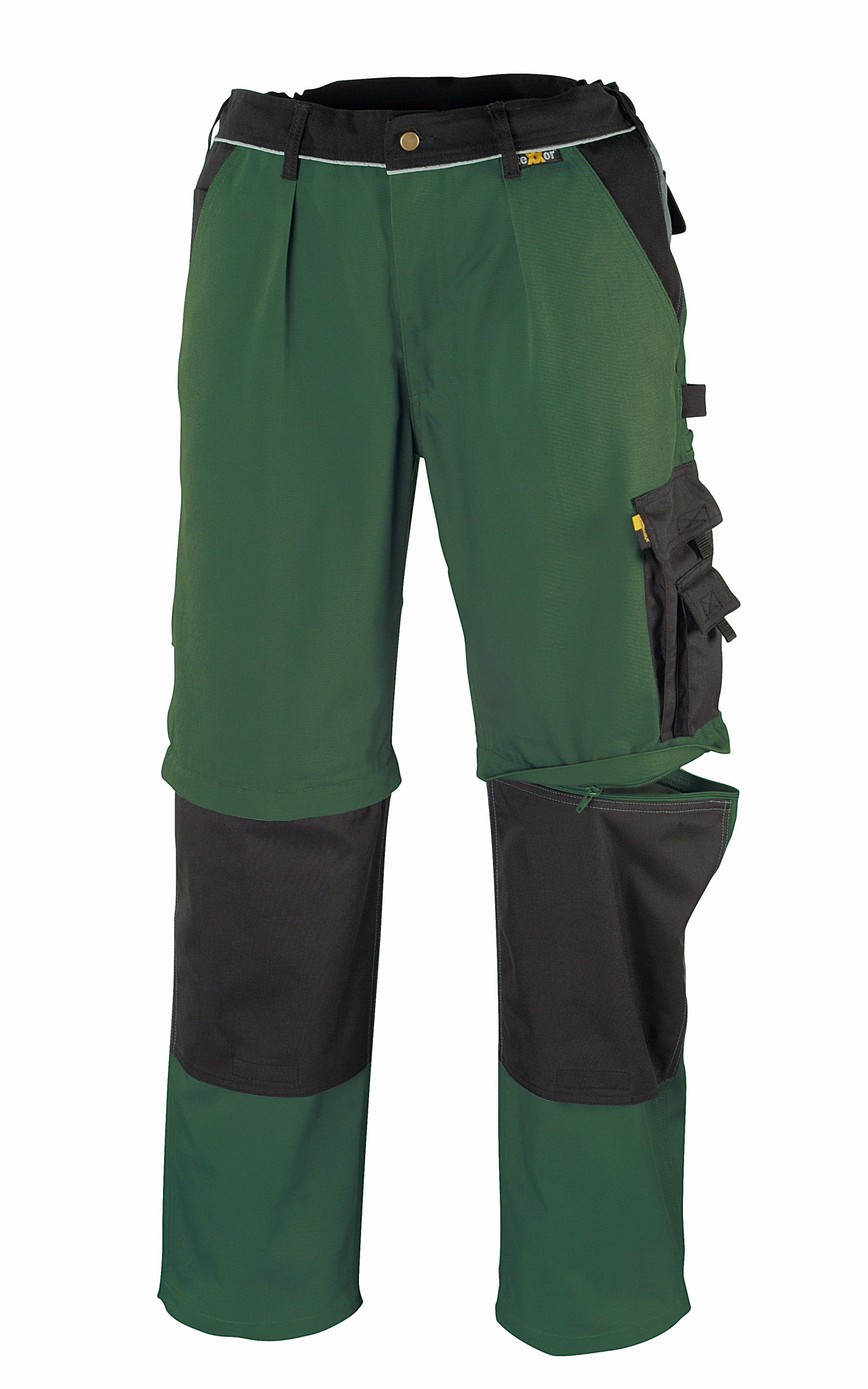 teXXor® Canvas (320 g/m²) 2-in-1 Bundhose TOBAGO grün/schwarz