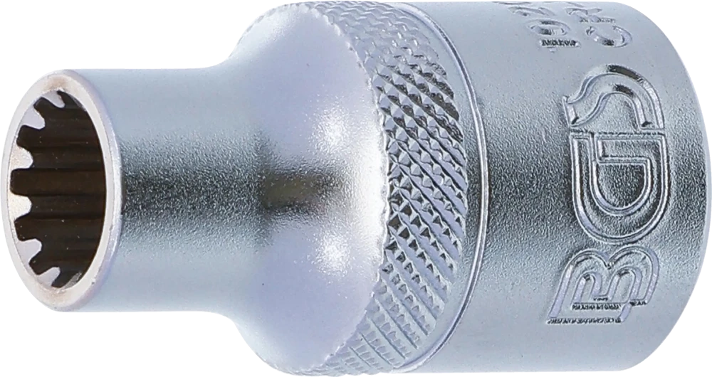 Steckschlüssel-Einsatz Gear Lock, Antrieb Innenvierkant 12,5 mm (1/2"), SW 9 mm