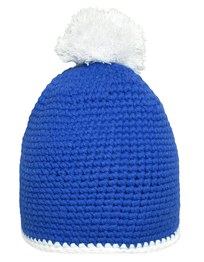 Mütze – Pompon Hat With Contrast Stripe