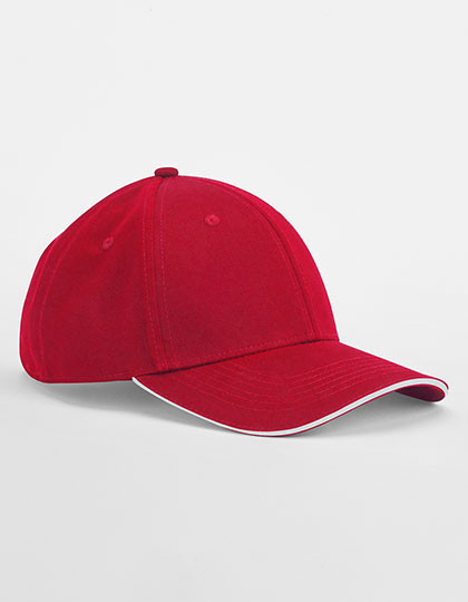 EarthAware Classic Organic Cotton 6 Panel Cap - Sandwich Peak