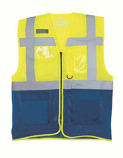 Weste – Hi-Vis Top Cool Recycled Open Mesh Executive Waistcoat