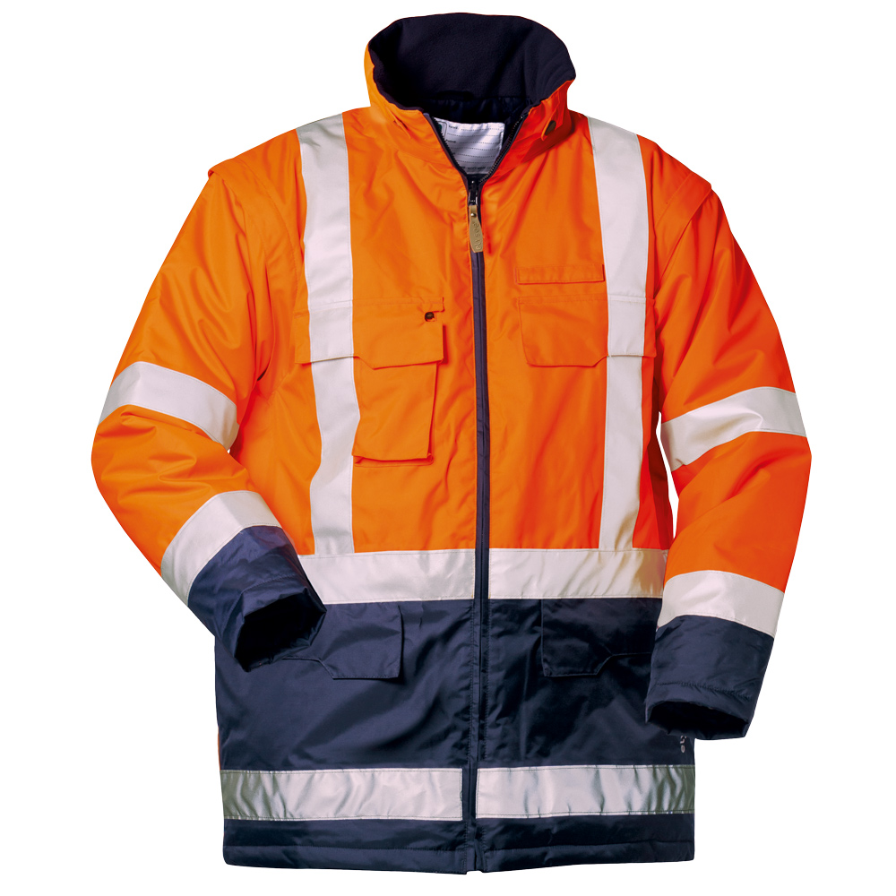 Warnschutz-Parka Orange/Marine Wallace
