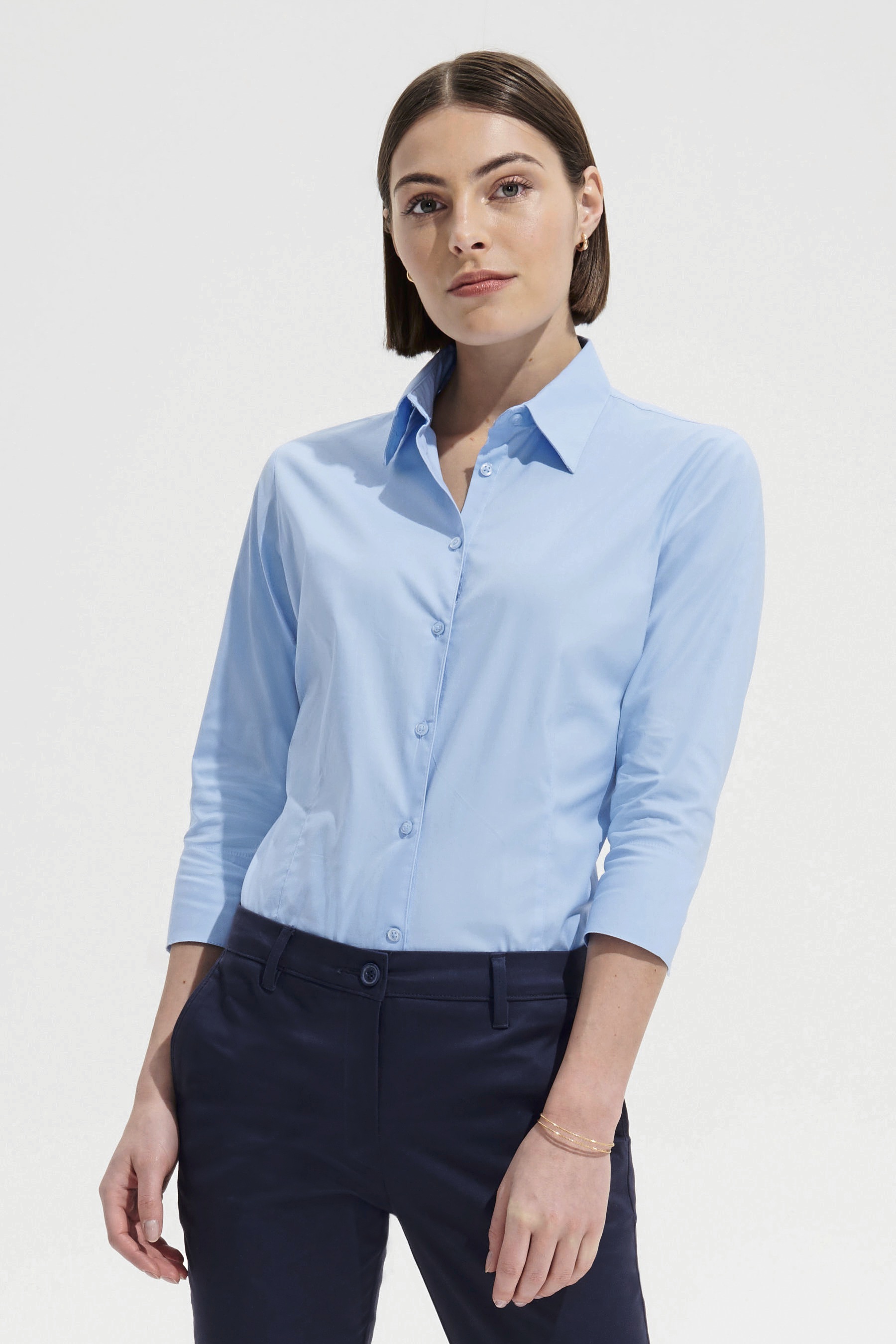 Bluse – Women´s Stretch-3/4-Sleeve Blouse Effect