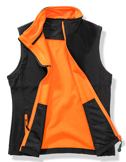 Women´s Printable Softshell Bodywarmer with Recycled Fleece Inner