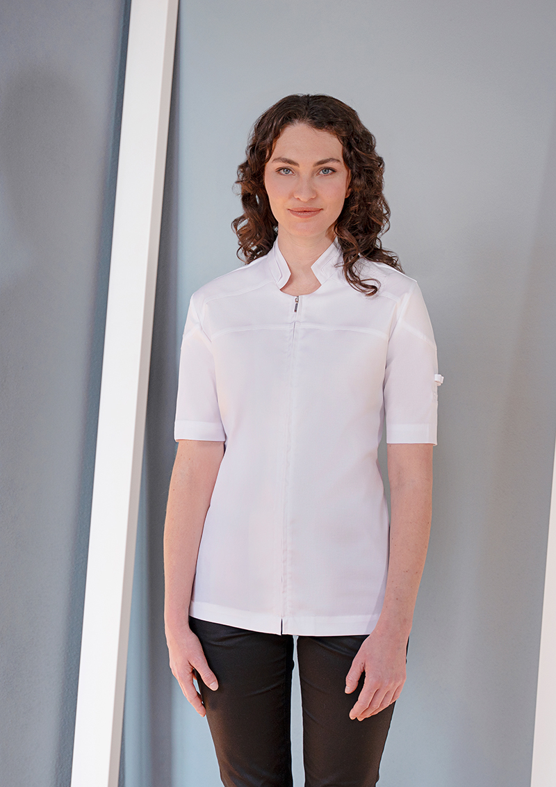 Short-Sleeve Chef Jacket for Women DIAMOND CUT® Excellence