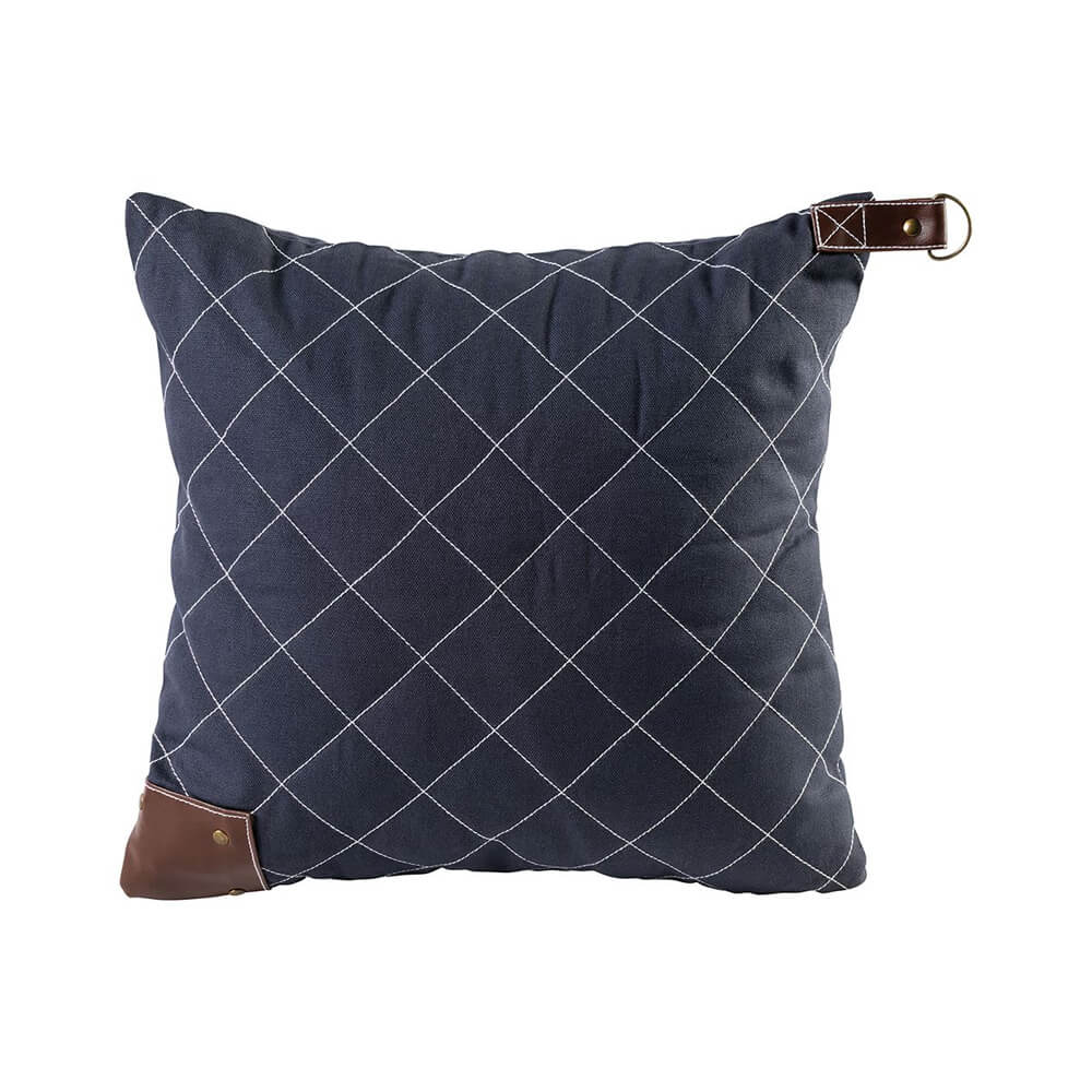 Canvaskissen 40 x 40 cm stonewashed navy