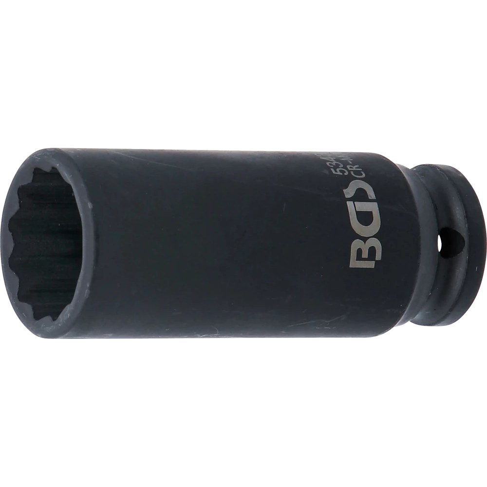 Kraft-Steckschlüssel-Einsatz Zwölfkant, tief, Antrieb Innenvierkant 12,5 mm (1/2"), SW 24 mm