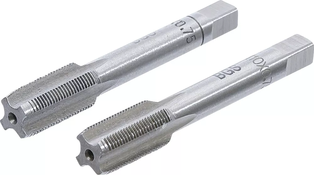 Gewindebohrer, Vor- und Fertigschneider, M10 x 0,75, 2-tlg.