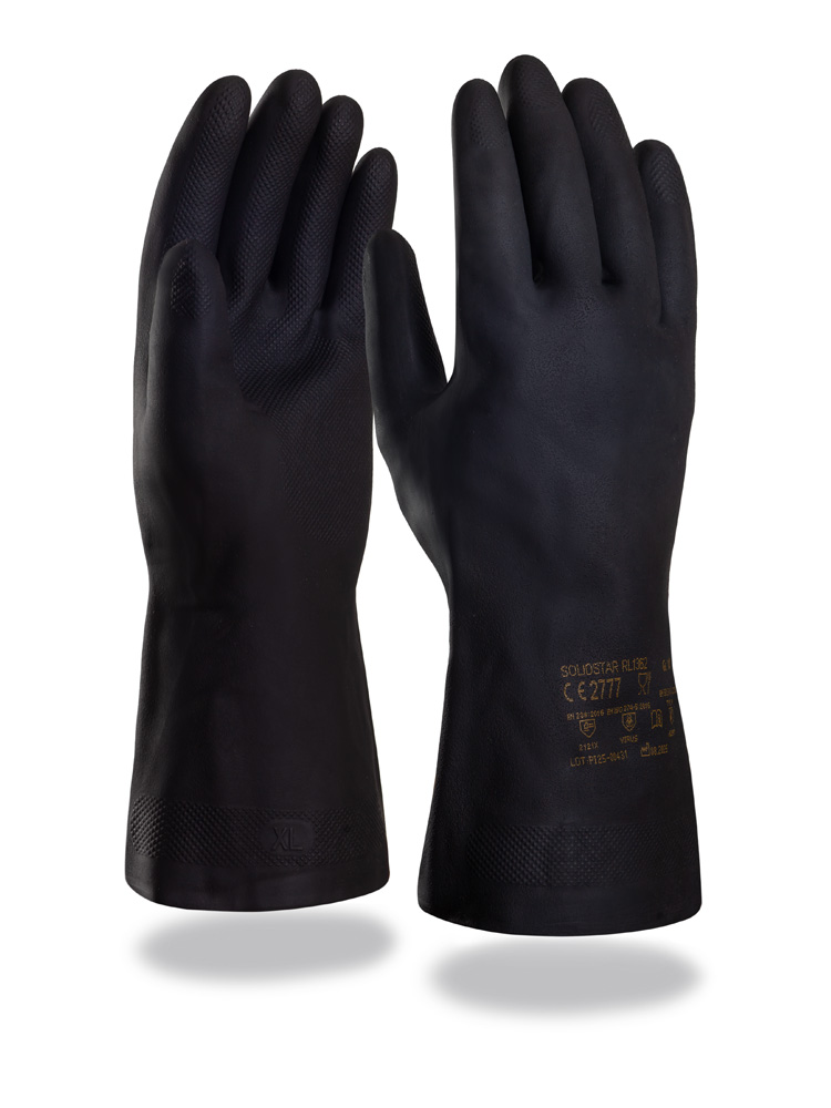 Solidstar® | Chemikalienschutzhandschuh “Neoprene“ | Länge: 32 cm, Stärke ~0,66 mm