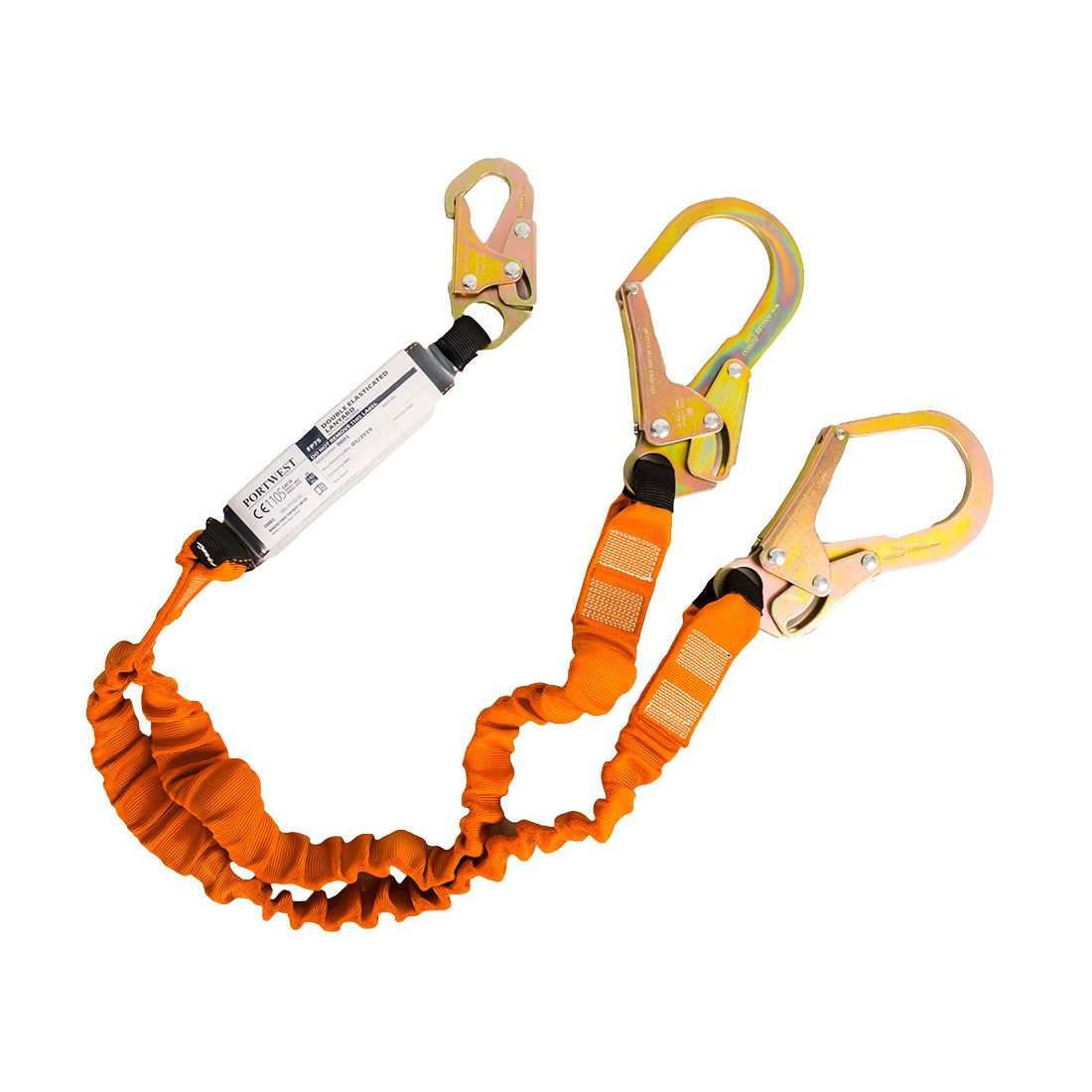 Portwest Elastisches Y-Verbindungsmittel Mit Bandfalldämpfer Bis 140Kg