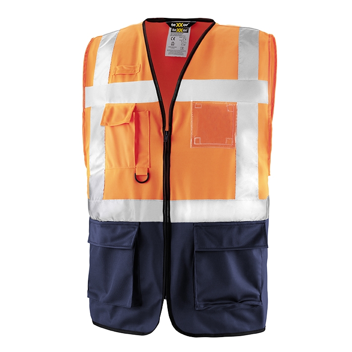 teXXor® Warnschutz-Weste NEWCASTLE leuchtorange