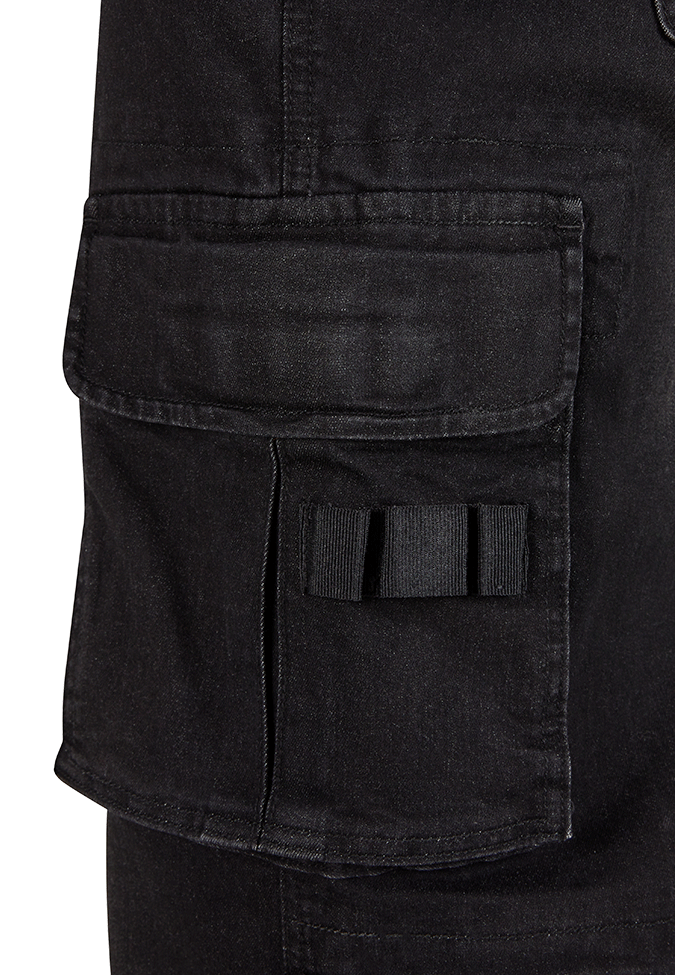 Denim Cargo Pants