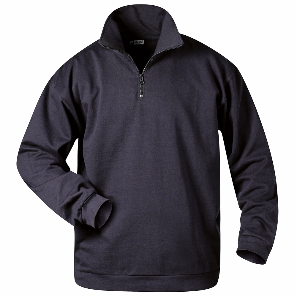 Sweatshirt mit Troyer Kragen, Marine 2XL (62/64) Gerd