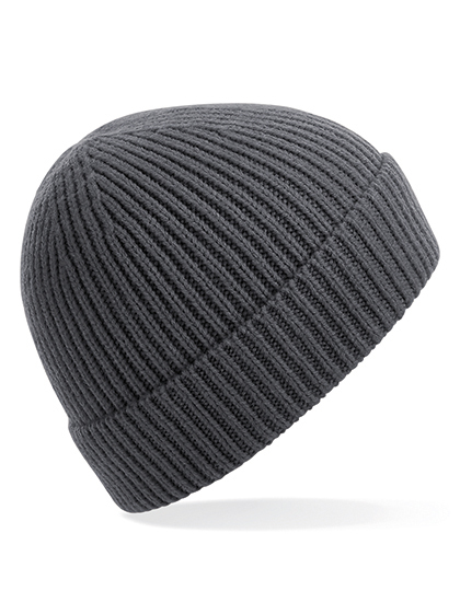 Engineered Knit Ribbed Beanie