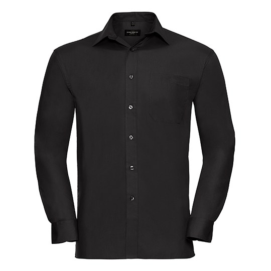 Hemd – Men's Long Sleeve Classic Pure Cotton Poplin Shirt