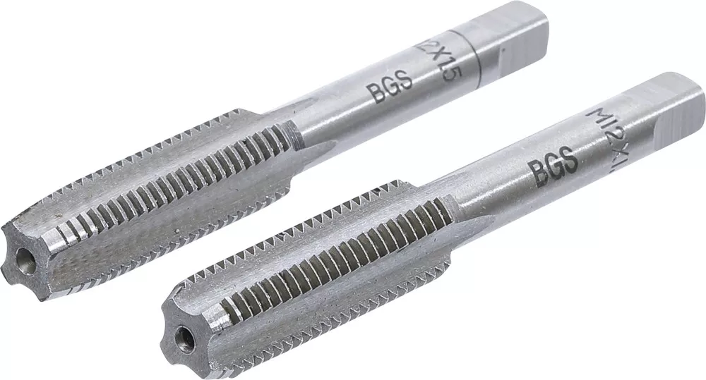 Gewindebohrer, Vor- und Fertigschneider, M12 x 1,5, 2-tlg.