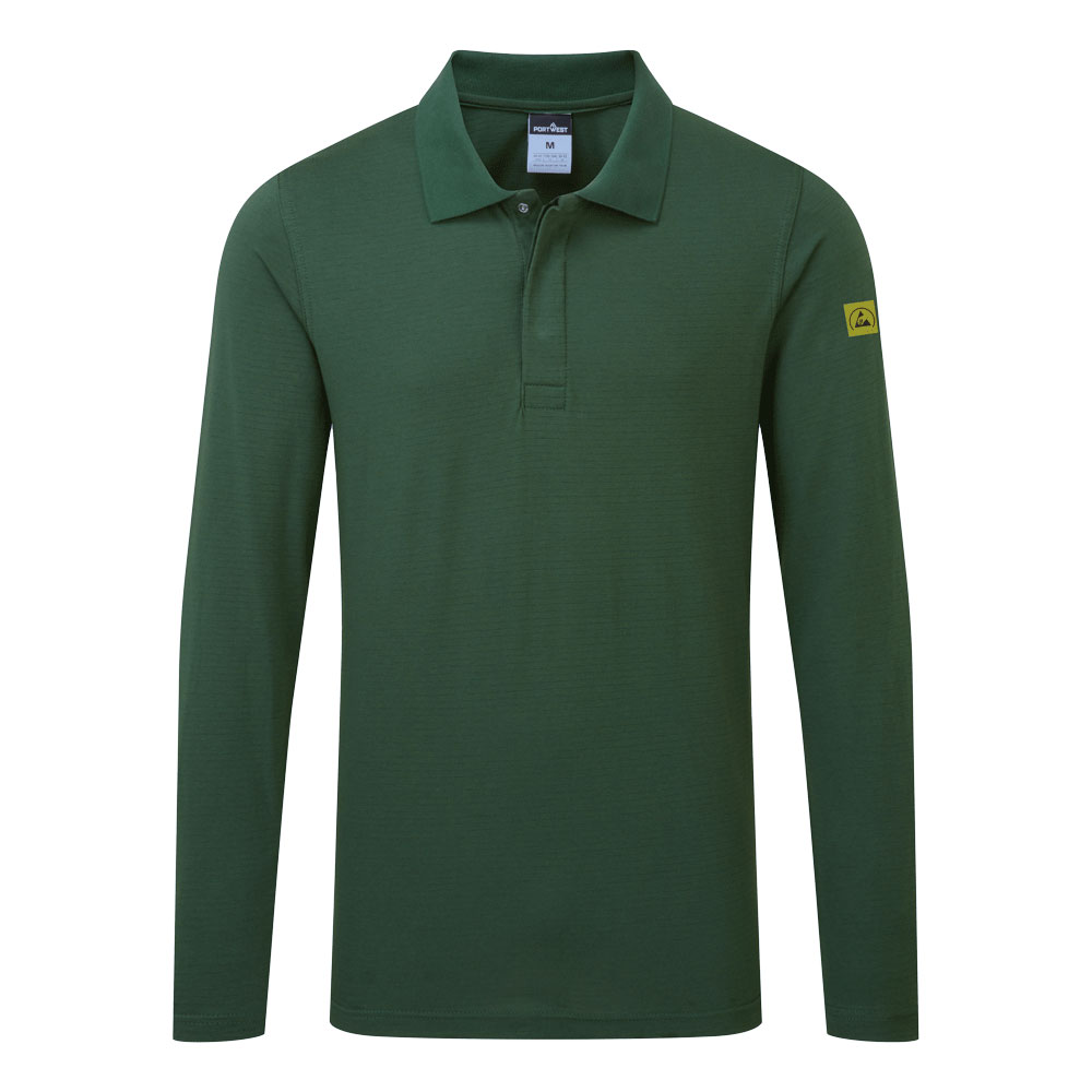 Antistatisches ESD-Poloshirt langarm