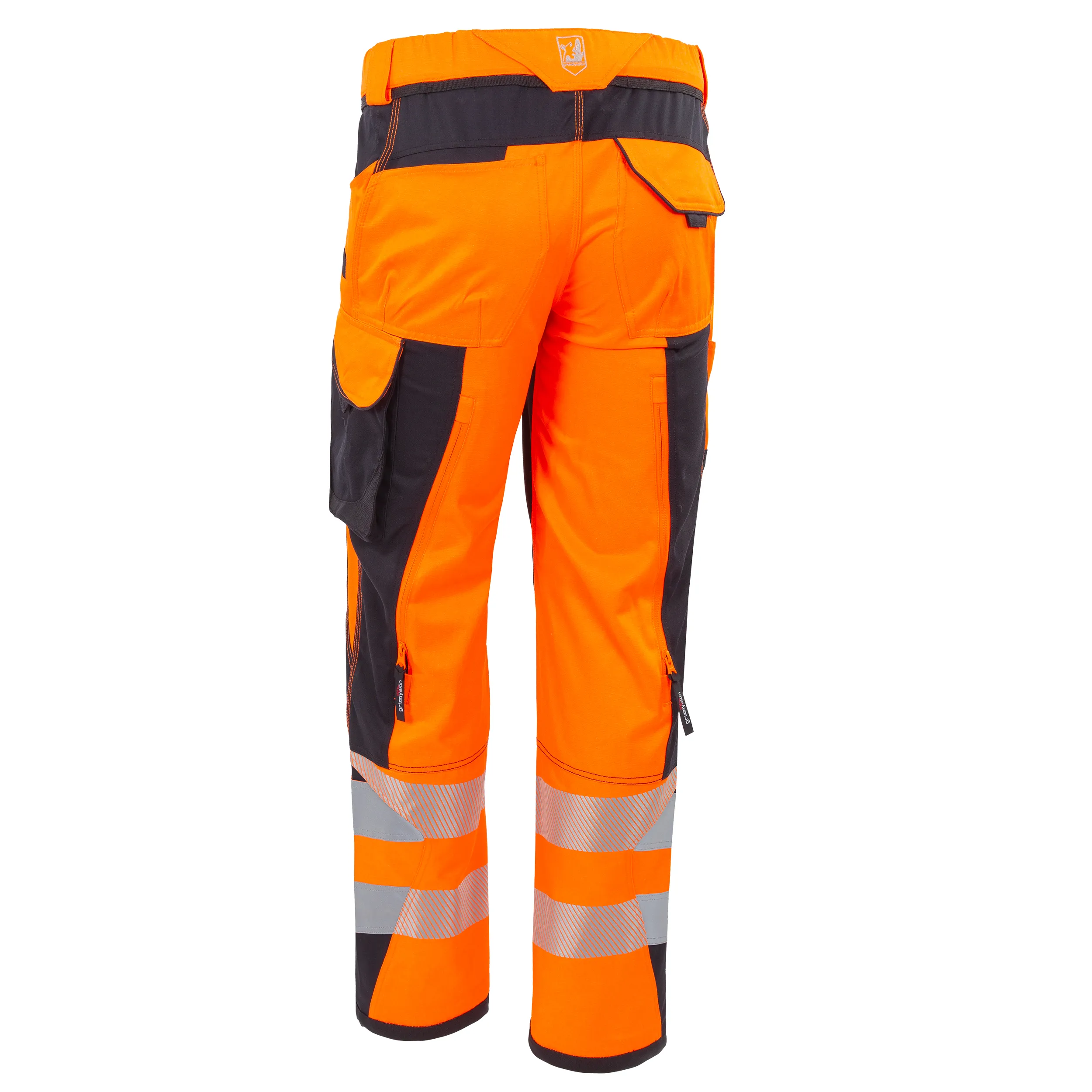 Arbeitshose "Grizzlyskin Warnschutz" aus Lyocell & Cordura