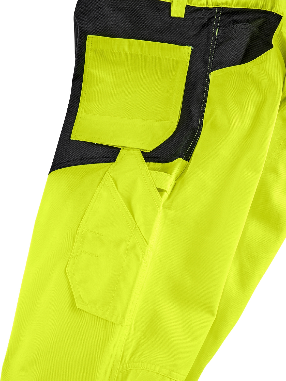 4PROTECT® Warnschutz-Latzhose ALABAMA leuchtgelb/grau