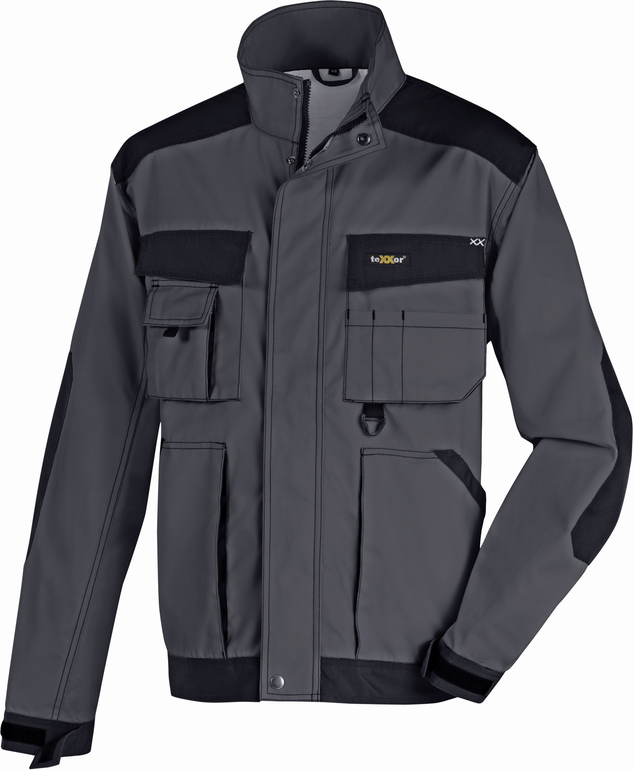 teXXor® Canvas (270 g/m²) Bundjacke ANTIGUA grau/schwarz