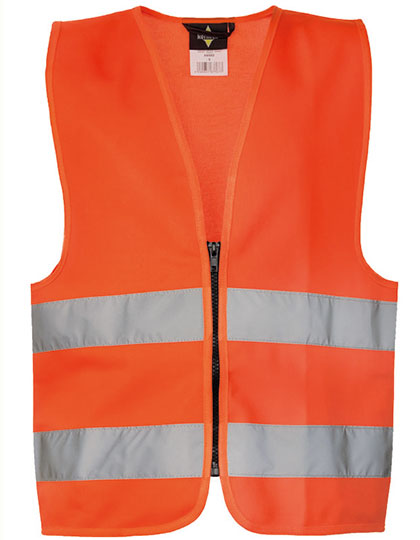 Weste – Kids´ Hi-Vis Safety Vest With Front Zipper Aalborg