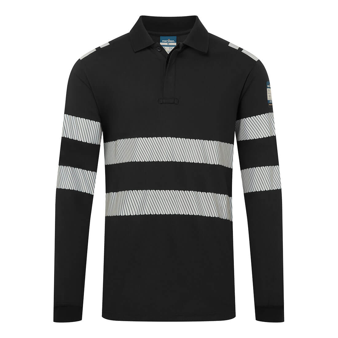 PW3 Modaflame Knit FR Poloshirt Langarm