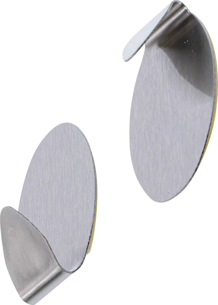 Edelstahl-Klebehaken, 35 x 50 mm, 1,0 kg, 2-tlg.