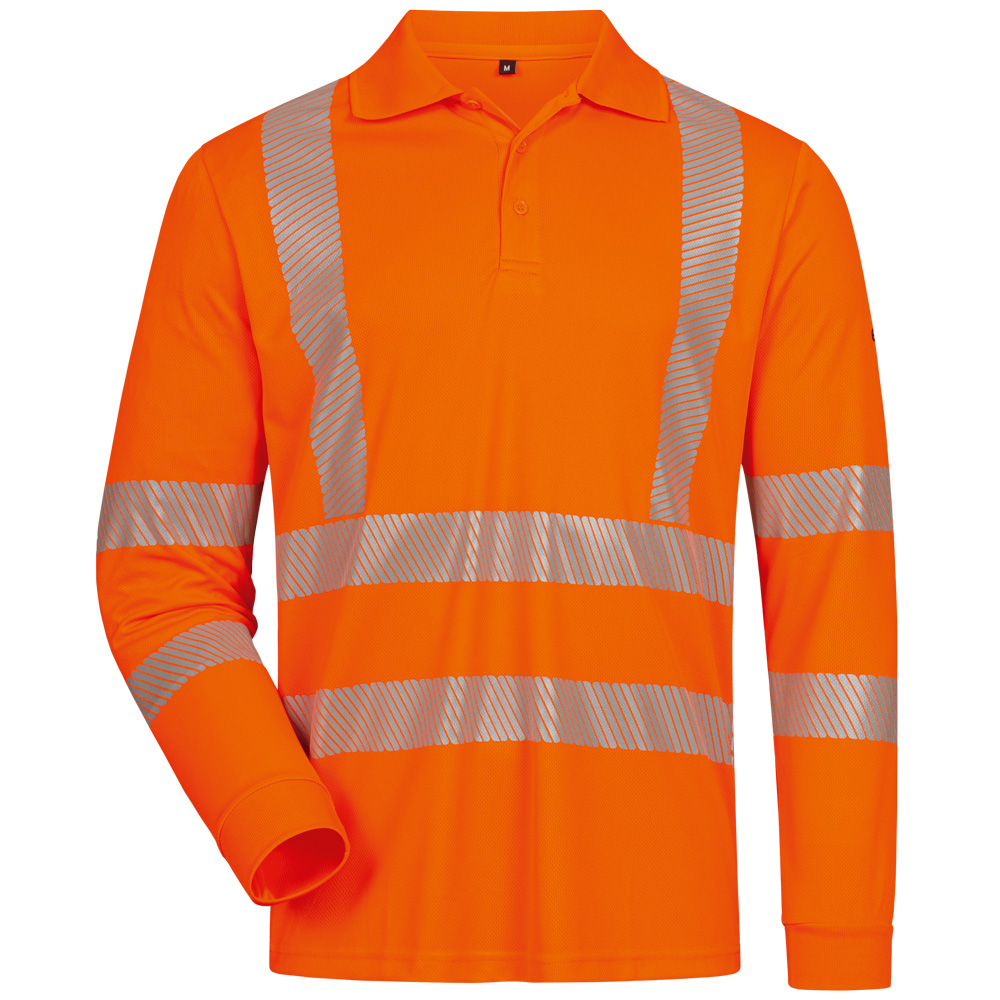 UV- und Warnschutz Langarm Polo-Shirt Harlingen