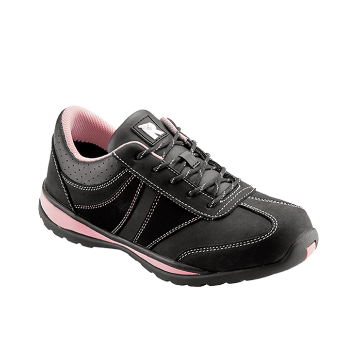 RUNNEX® S2-Damen-Sicherheitshalbschuhe GirlStar schwarz/pink