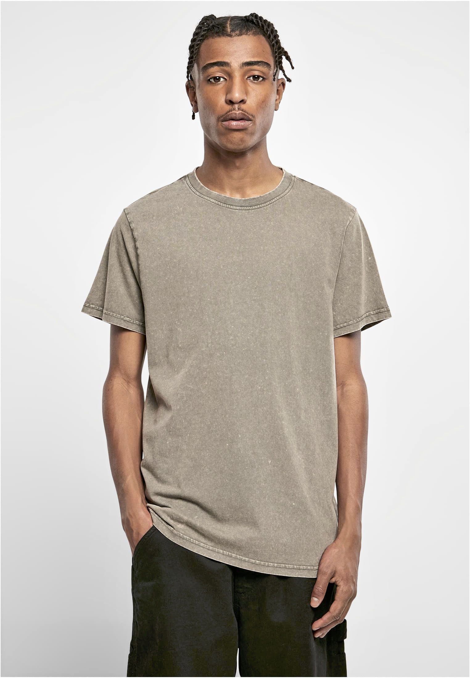 T-Shirt – Acid Washed Round Neck Tee