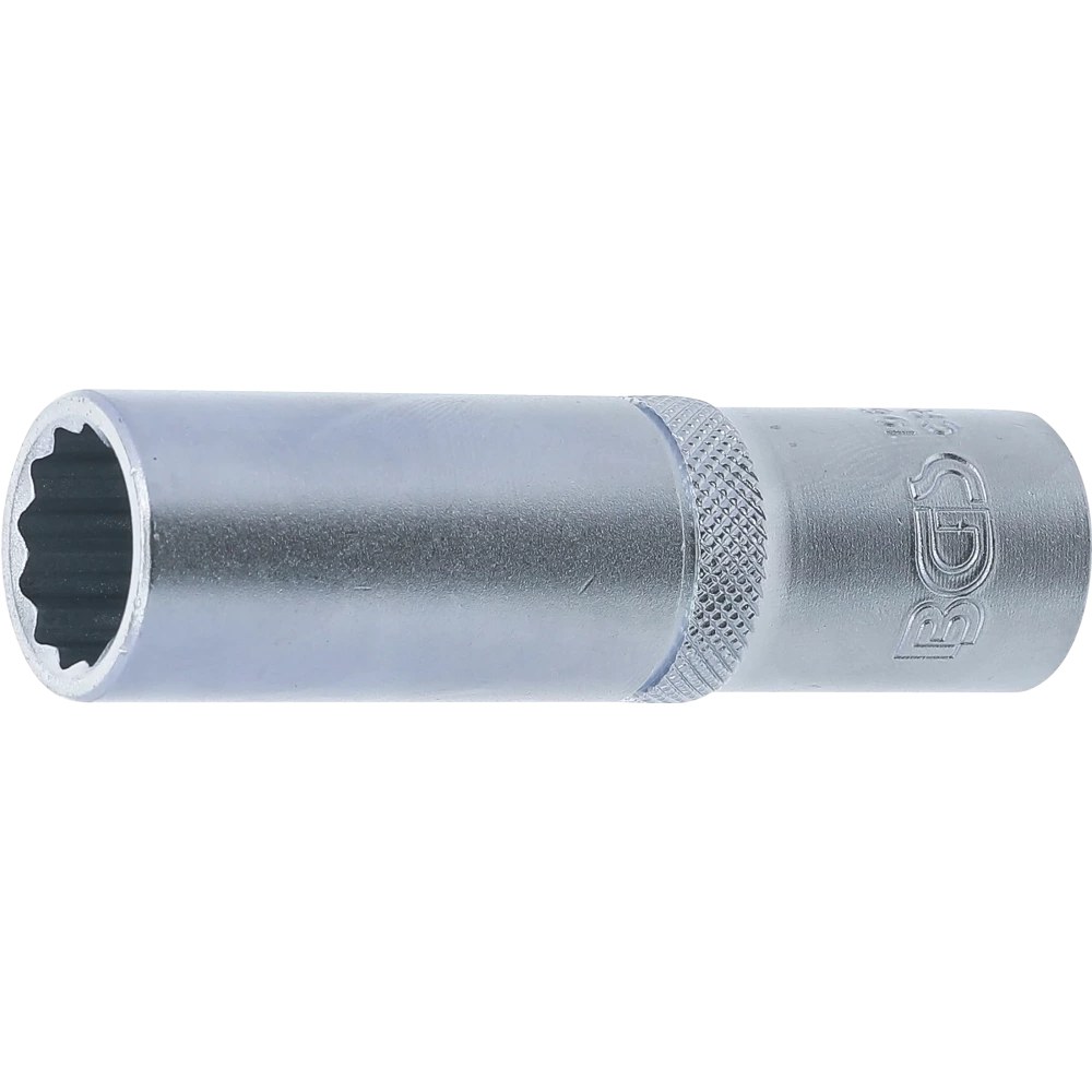Steckschlüssel-Einsatz Zwölfkant, tief, Antrieb Innenvierkant 12,5 mm (1/2"), SW 15 mm