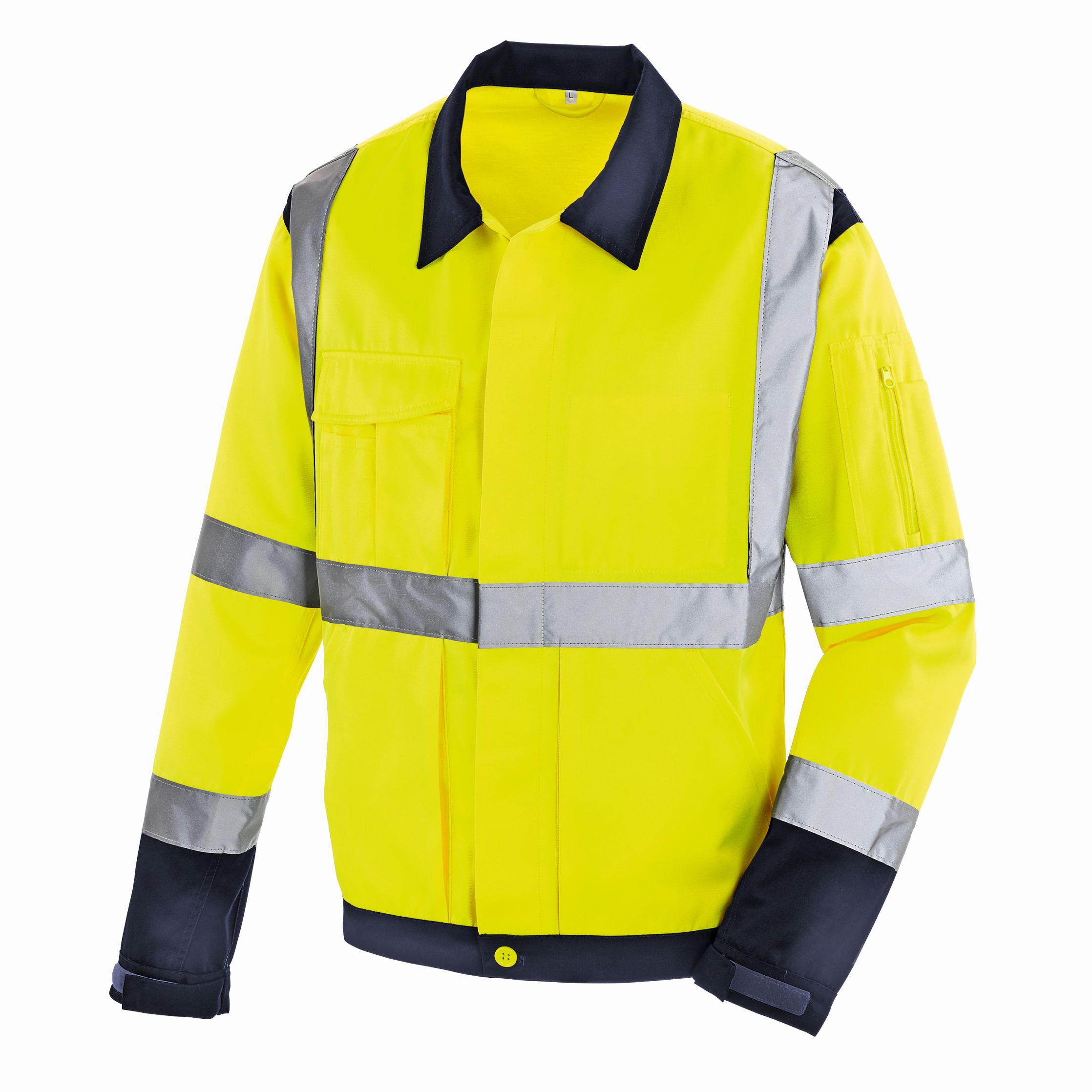 teXXor® Warnschutz-Jacke DAVENPORT leuchtgelb/navy