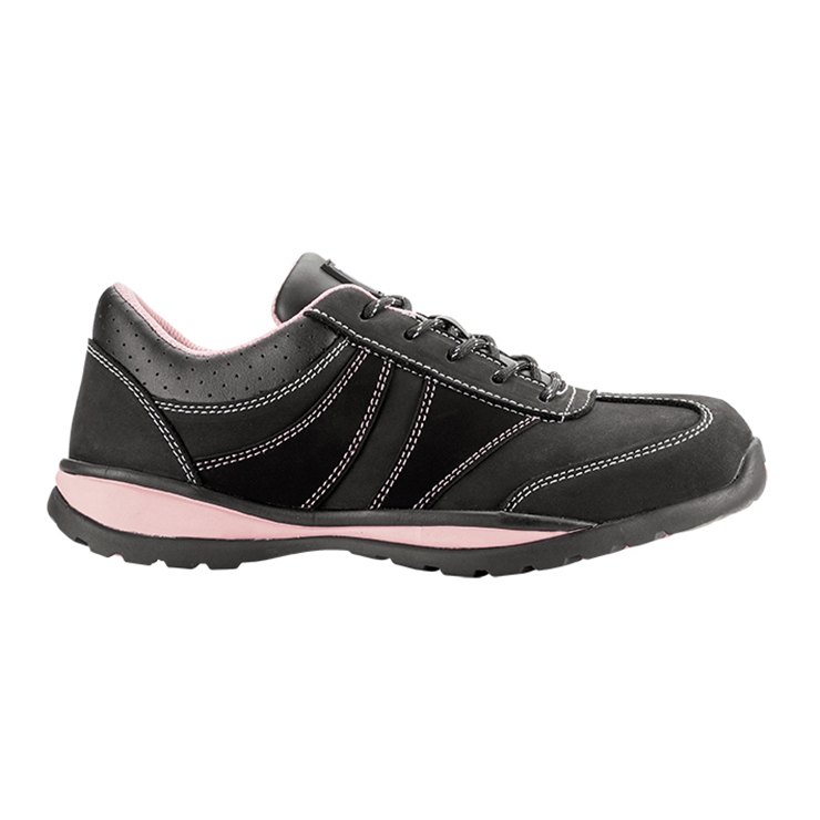 RUNNEX® S2-Damen-Sicherheitshalbschuhe GirlStar schwarz/pink