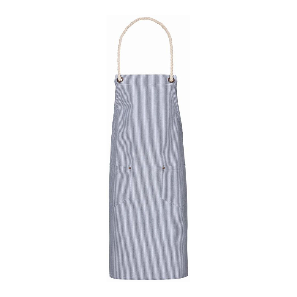 Latzschürze Maritim, gestreift, B 70 x L 86cm, navy