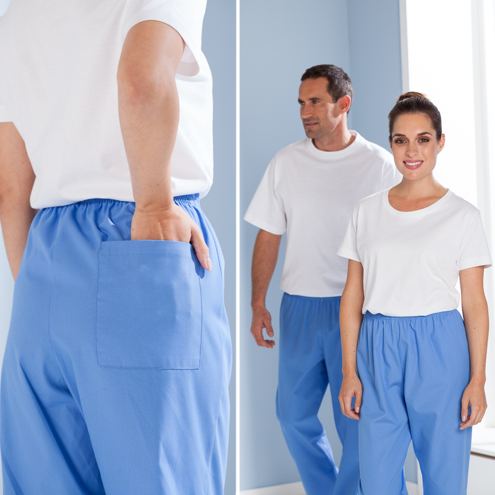 Schlupfhose, unisex, light blue