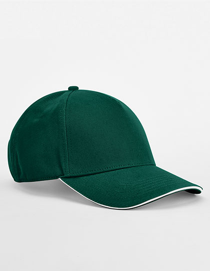 EarthAware Classic Organic Cotton 5 Panel Cap - Sandwich Peak