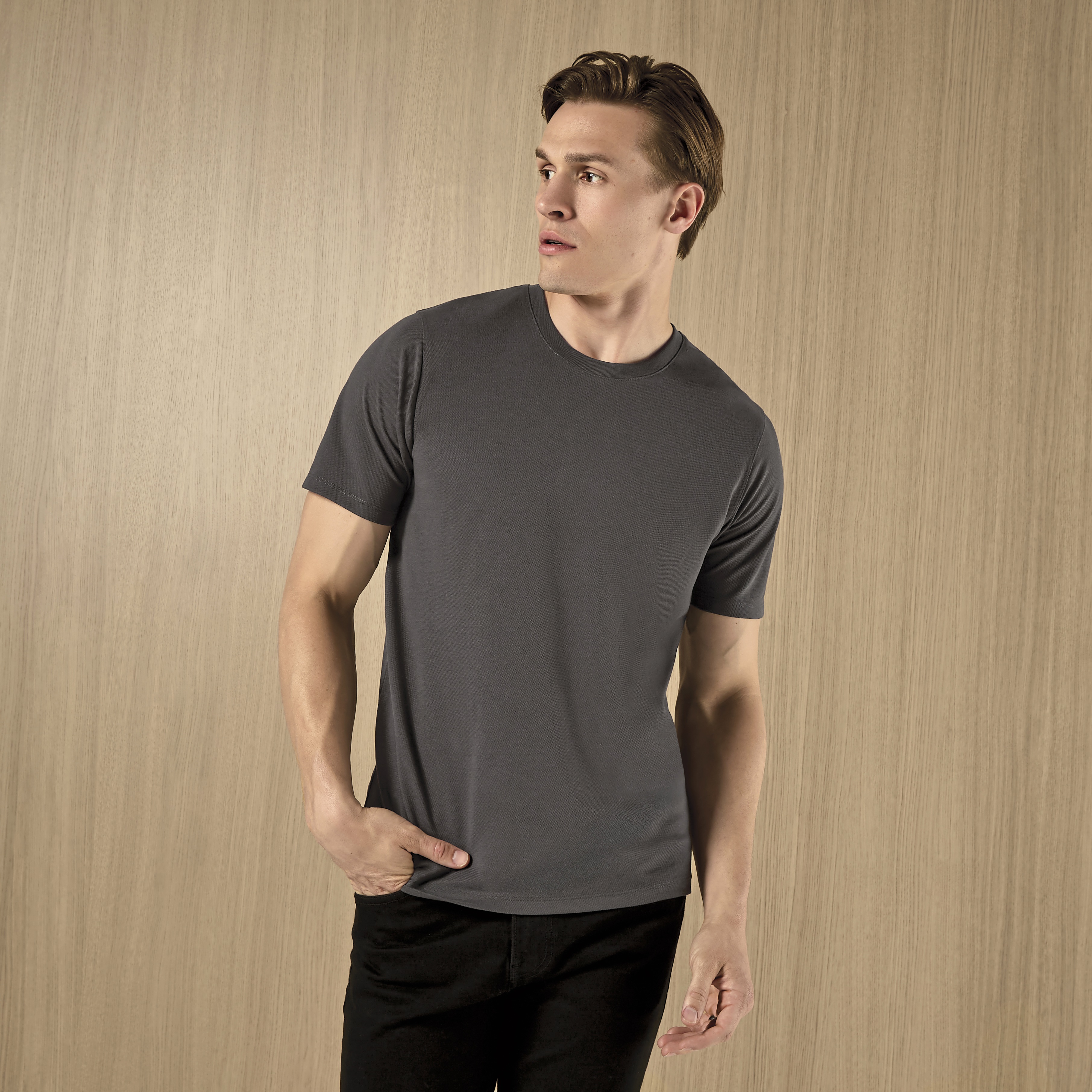T-Shirt – Regular Fit Superwash 60° Pique Tee
