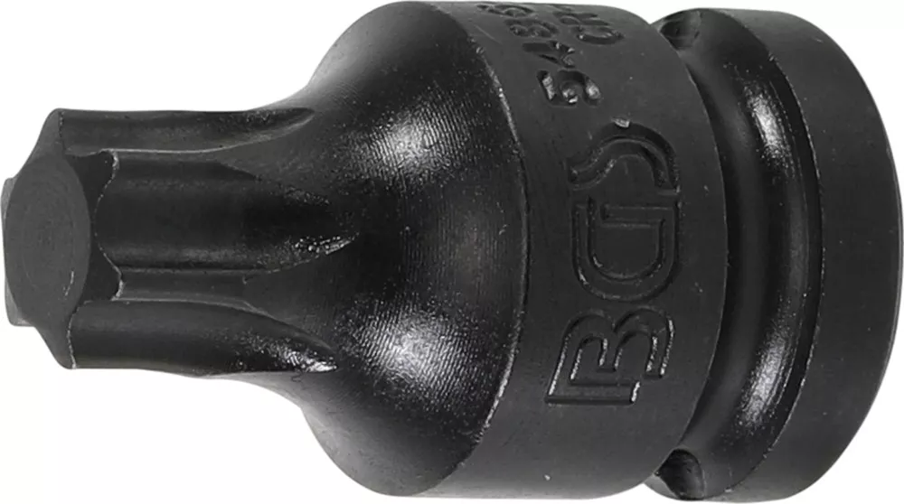 Kraft-Bit-Einsatz, Länge 42 mm, Antrieb Innenvierkant 12,5 mm (1/2"), T-Profil (für Torx) T60