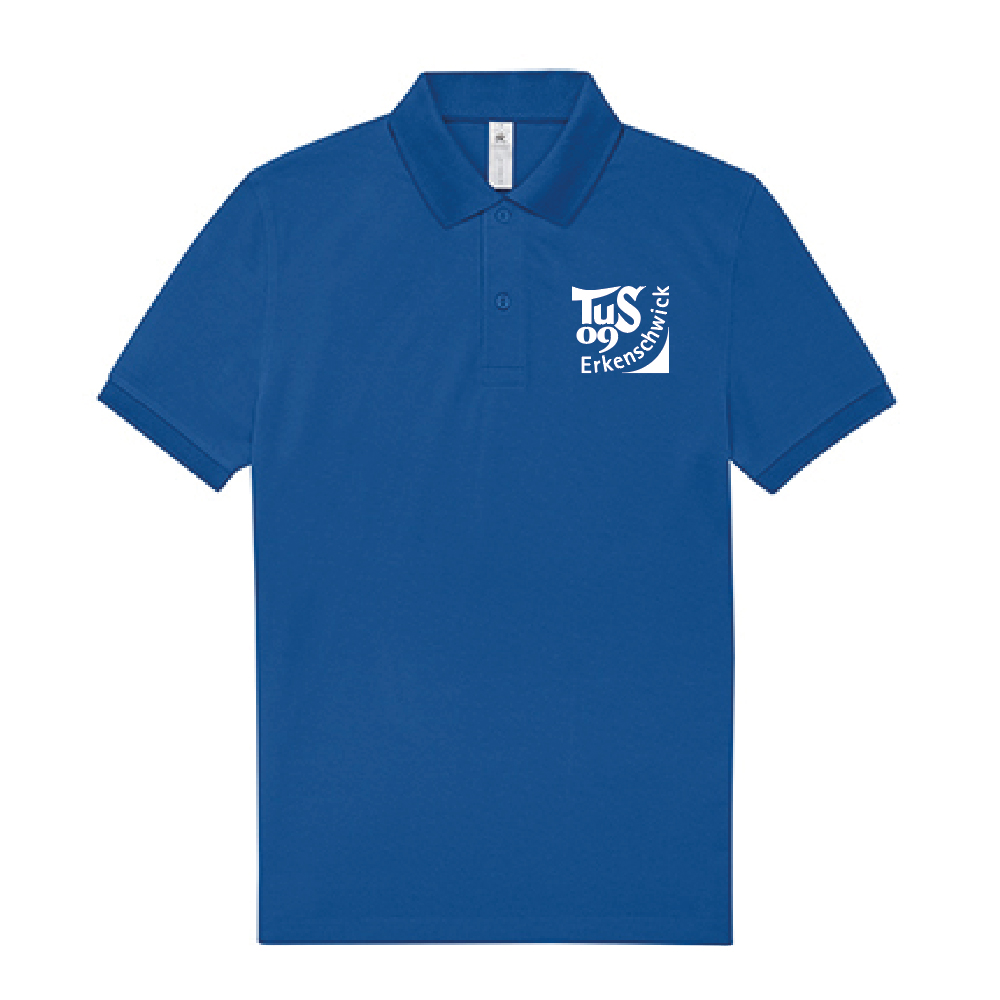 Herren Poloshirt, royal blau