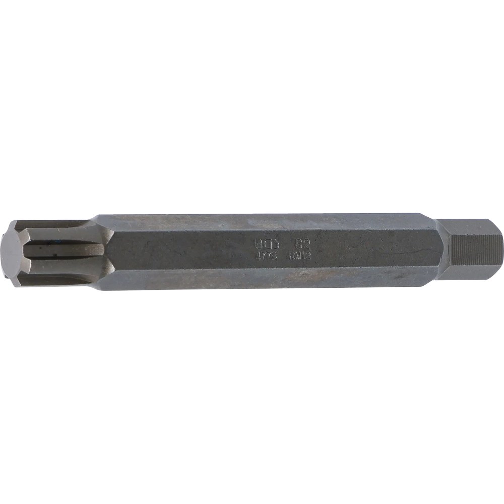 Bit, Länge 100 mm, Antrieb Außensechskant 10 mm (3/8"), Keil-Profil (für RIBE) M12