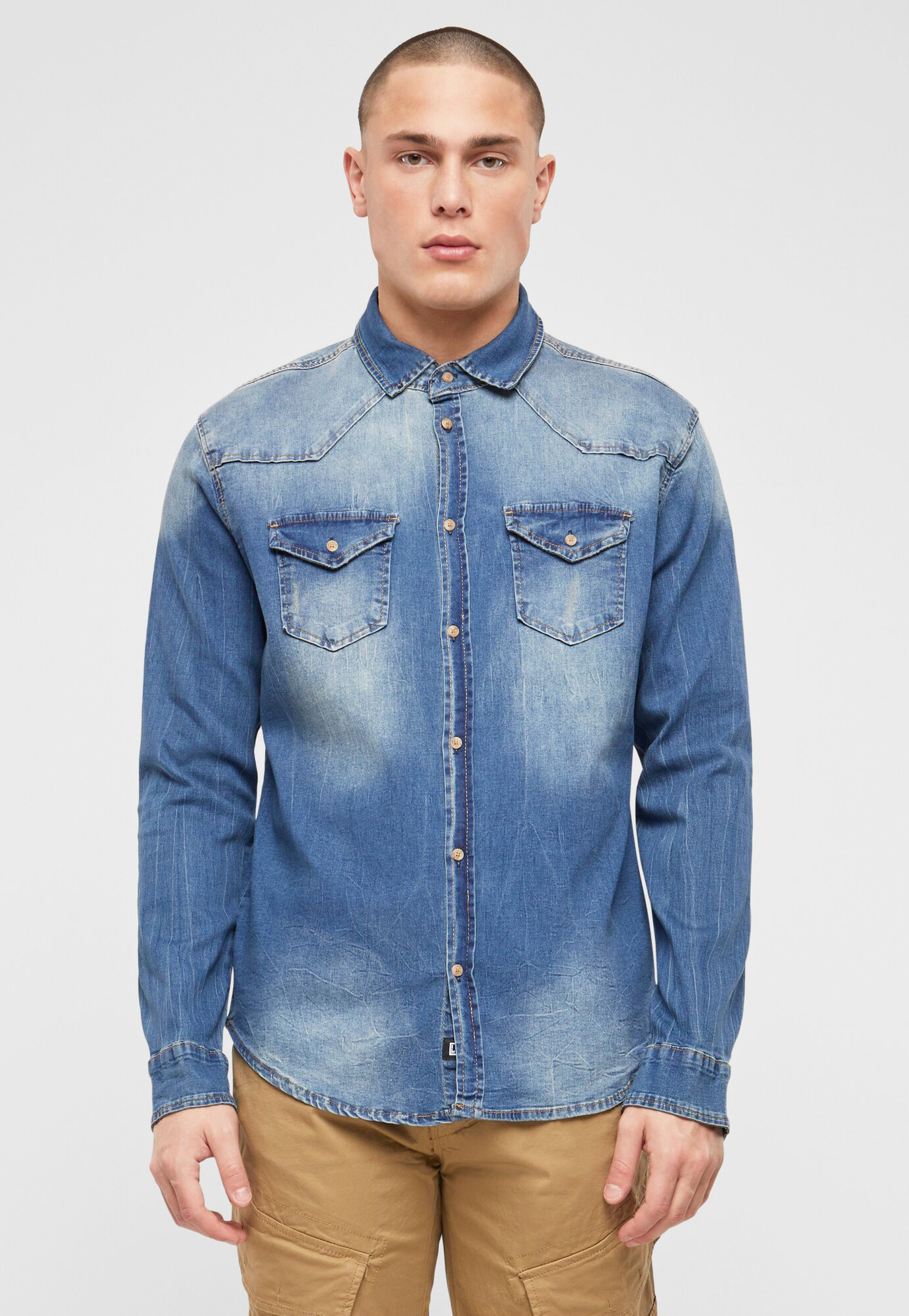 Riley Denim Shirt Long Sleeve