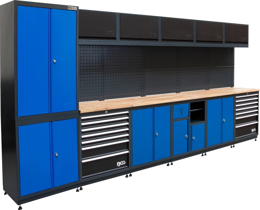 Schrankwand-System, Kompakt, Holz, 6 Module