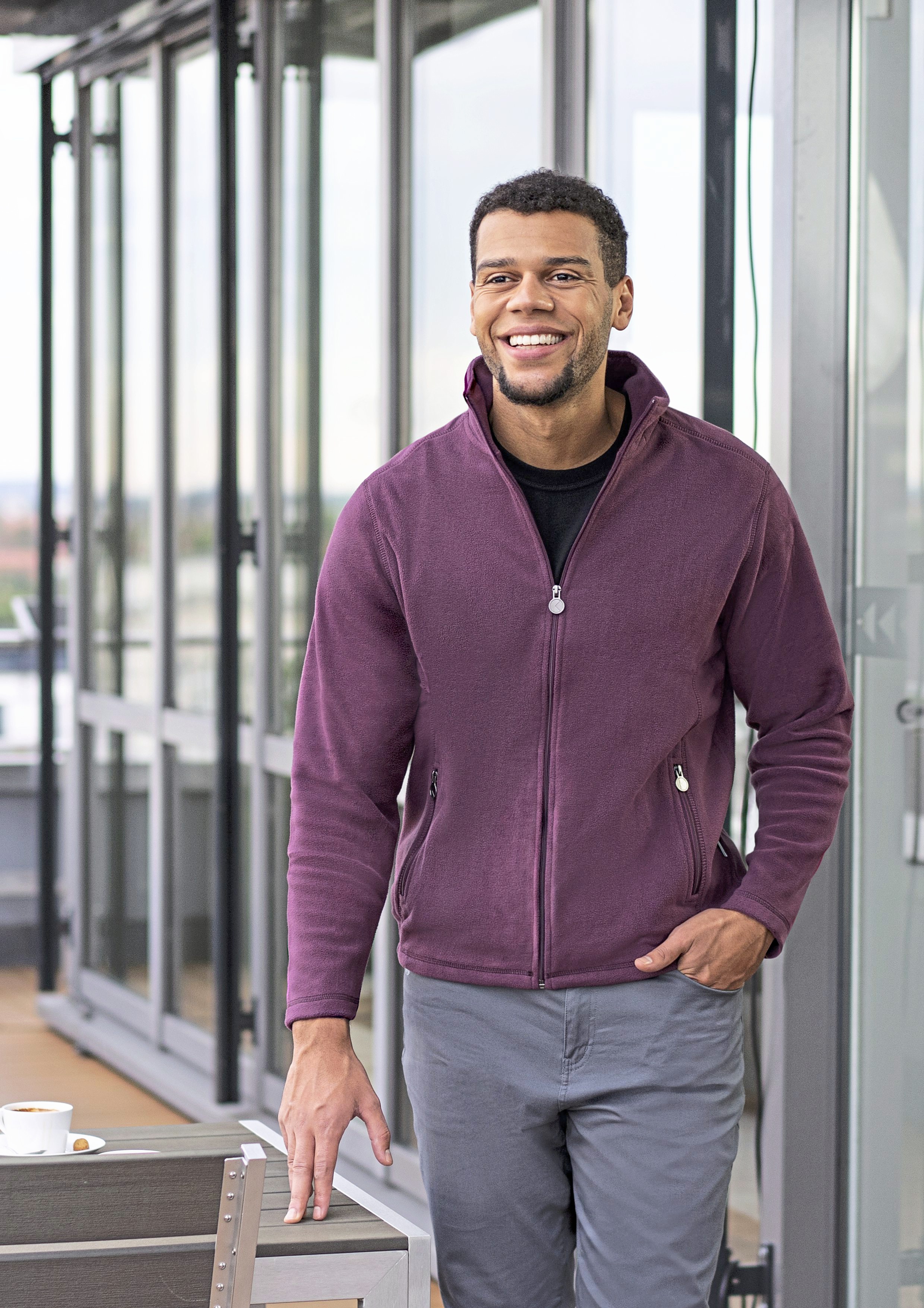 Herren Workwear Fleecejacke Warm-Up