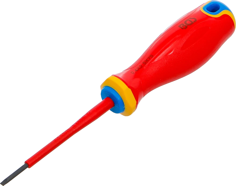 VDE-Schraubendreher, extra dünne Spitze, Schlitz 2,5 mm