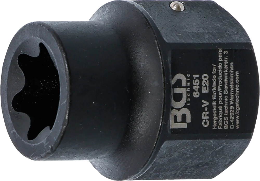 Bremssattel-Einsatz, E-Profil (für Torx), für MAN TGA, Antrieb Außensechskant 30 mm, SW E20