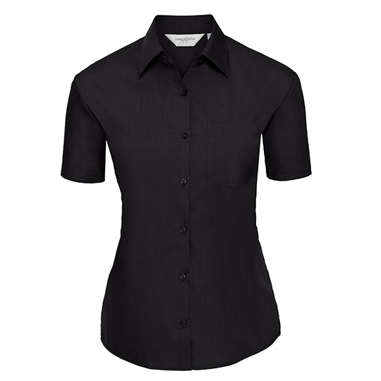 Bluse – Ladies' Short Sleeve Classic Polycotton Poplin Shirt