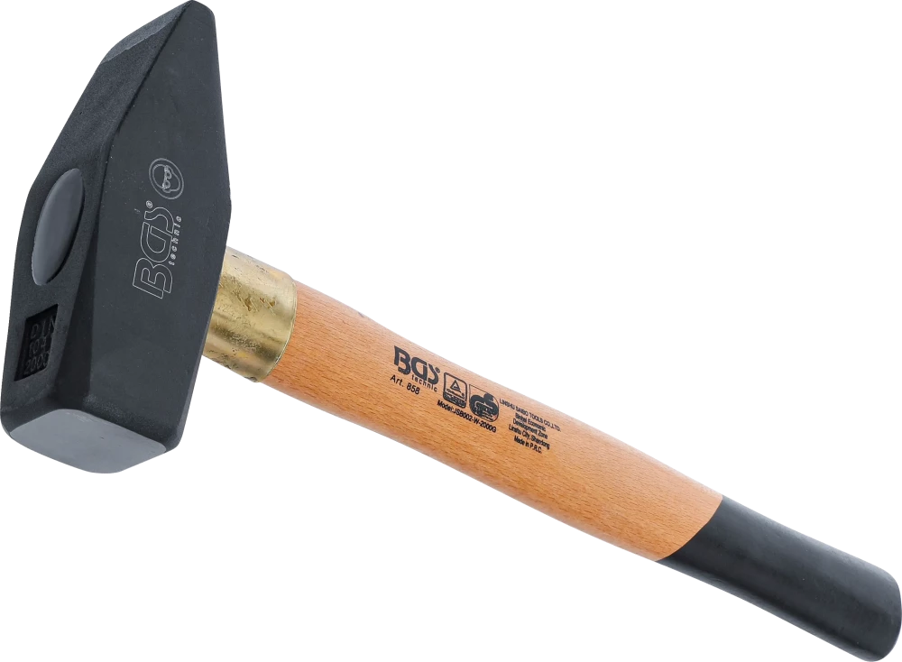 Schlosserhammer, Holz-Stiel, DIN 1041, 2000 g