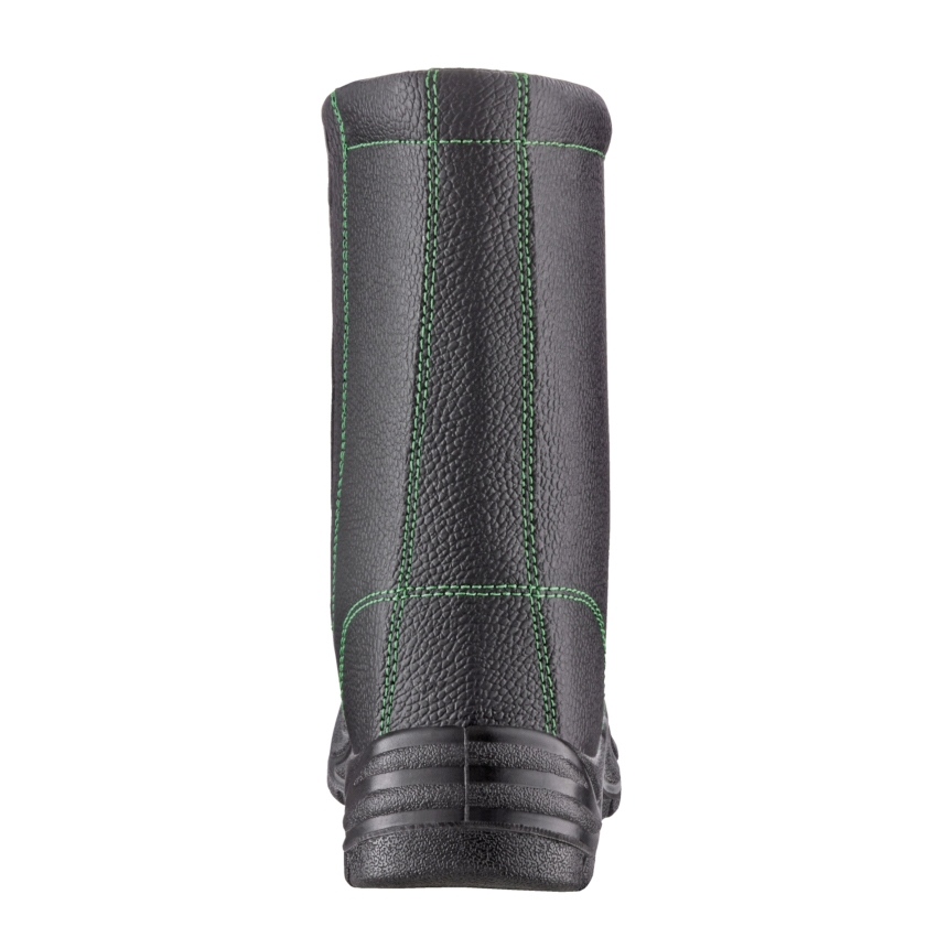 teXXor® S3-Winterreißverschlussstiefel ZIPPER schwarz/grün